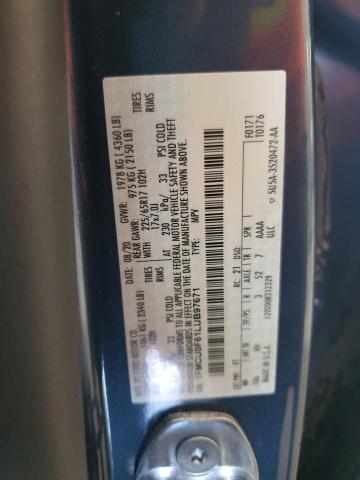 1FMCU0F61LUB97671 - 2020 FORD ESCAPE S BLUE photo 13