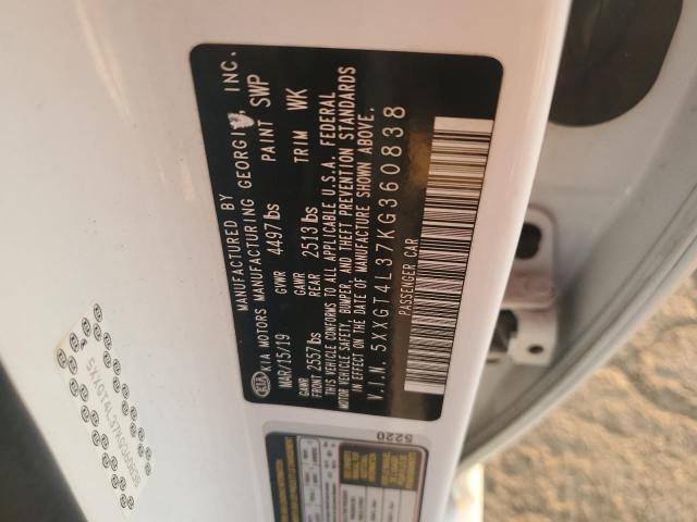 5XXGT4L37KG360838 - 2019 KIA OPTIMA LX Ağ foto 12