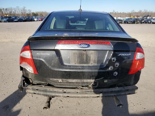 3FAHP0KC8CR267435 - 2012 FORD FUSION SPORT BLACK photo 6