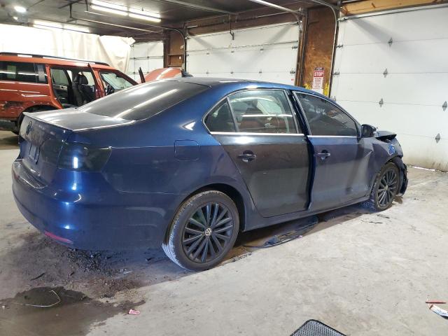 3VWLL7AJ2EM362207 - 2014 VOLKSWAGEN JETTA TDI BLUE photo 3