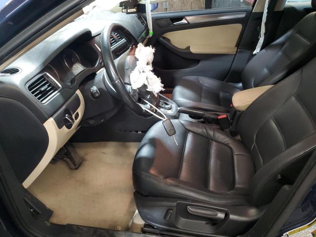 3VWLL7AJ2EM362207 - 2014 VOLKSWAGEN JETTA TDI BLUE photo 7