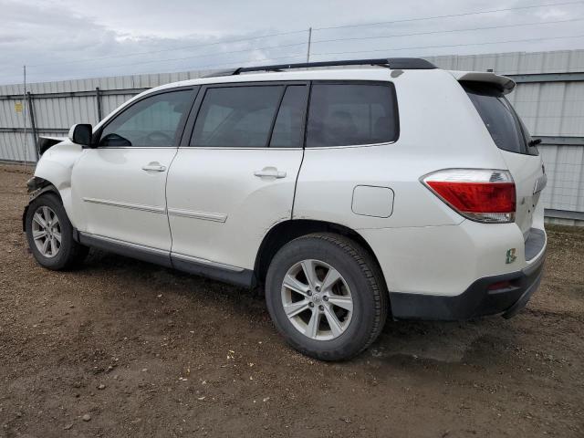 5TDZA3EH1DS043396 - 2013 TOYOTA HIGHLANDER BASE WHITE photo 2