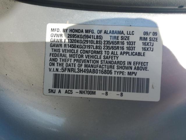 5FNRL3H49AB016806 - 2010 HONDA ODYSSEY EX Gümüş foto 14