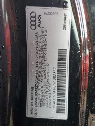 WAUCVAFR8AA082837 - 2010 AUDI S5 PREMIUM PLUS 黑色 照片 13