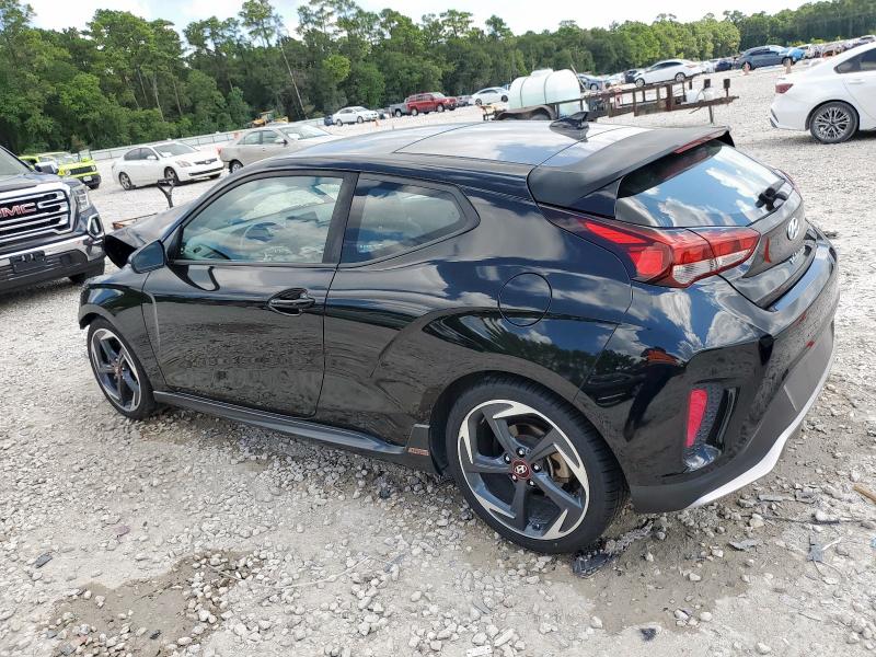 KMHTH6ABXKU009904 - 2019 HYUNDAI VELOSTER TURBO Czarny zdjęcie 2