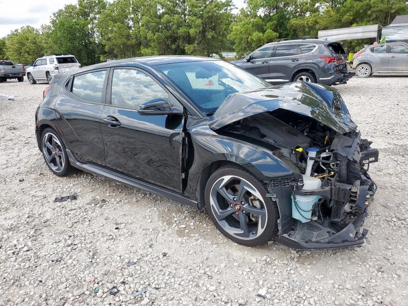 KMHTH6ABXKU009904 - 2019 HYUNDAI VELOSTER TURBO Czarny zdjęcie 4