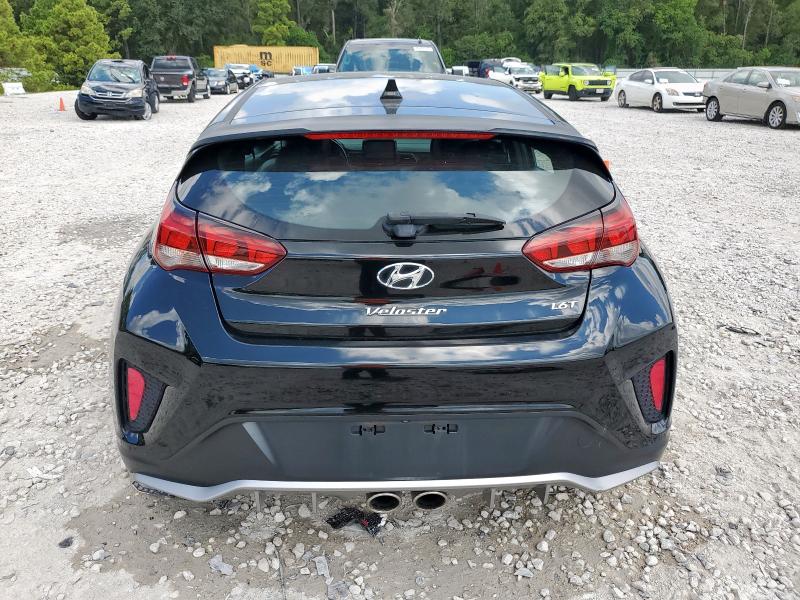 KMHTH6ABXKU009904 - 2019 HYUNDAI VELOSTER TURBO Czarny zdjęcie 6