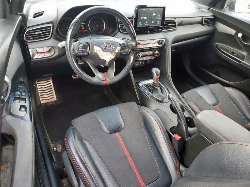 KMHTH6ABXKU009904 - 2019 HYUNDAI VELOSTER TURBO Czarny zdjęcie 8