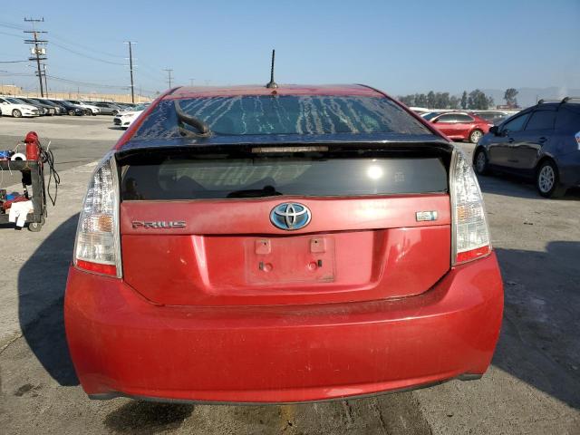 JTDKN3DUXA0048339 - 2010 TOYOTA PRIUS წითელი ფოტო 6