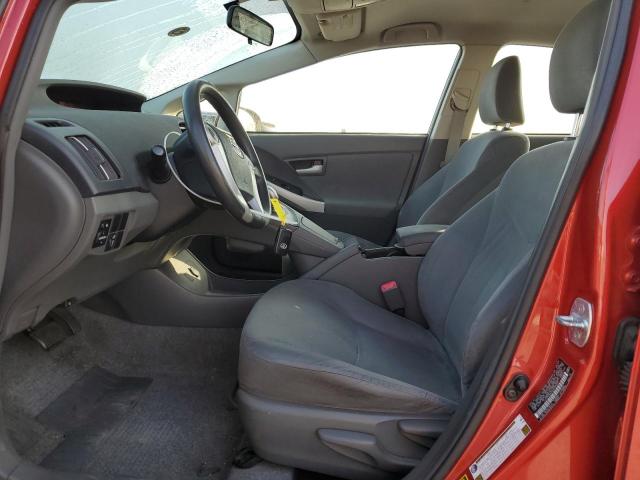 JTDKN3DUXA0048339 - 2010 TOYOTA PRIUS წითელი ფოტო 7