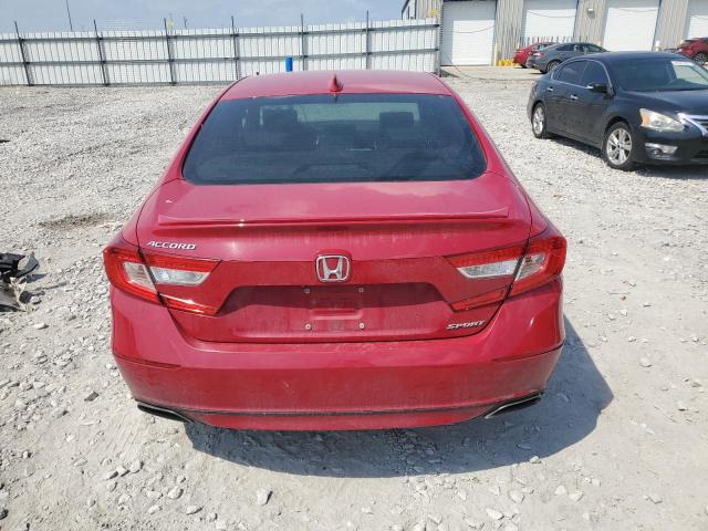 1HGCV1F35JA237943 - 2018 HONDA ACCORD SPORT أحمر صورة 6