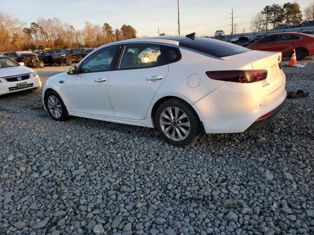 5XXGU4L36GG085953 - 2016 KIA OPTIMA EX WHITE photo 2