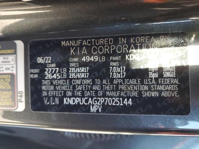 KNDPUCAG2P7025144 - 2023 KIA SPORTAGE LX GRAY photo 12