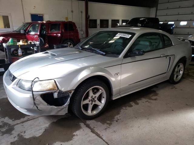 1FAFP42XX2F186515 - 2002 FORD MUSTANG GT SILVER photo 1
