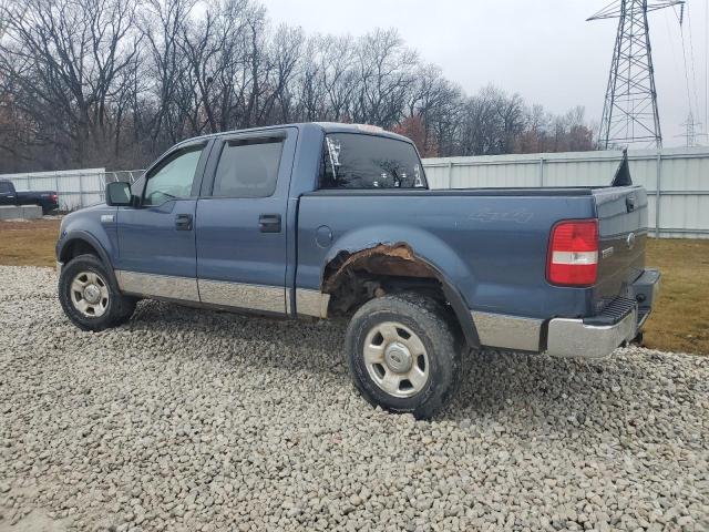 1FTRW14W84KB29091 - 2004 FORD F150 SUPERCREW BLUE photo 2