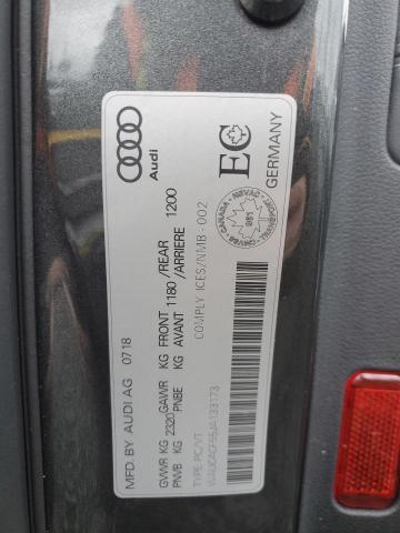 WAUC4CF55JA133173 - 2018 AUDI S5 PRESTIGE 灰色 照片 14