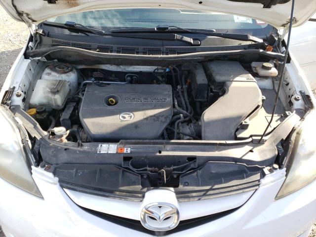 JM1CR29L090333453 - 2009 MAZDA 5 WHITE photo 12