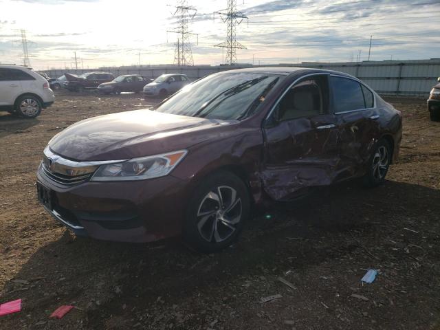 1HGCR2F38HA297753 - 2017 HONDA ACCORD LX MAROON photo 1