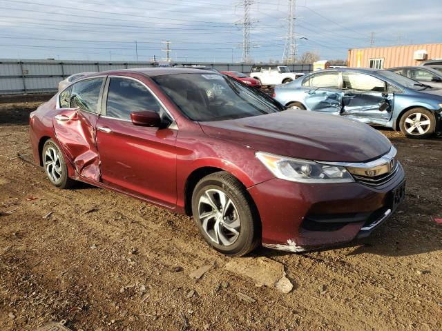 1HGCR2F38HA297753 - 2017 HONDA ACCORD LX MAROON photo 4