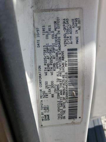 JT3GN86RXW0061616 - 1998 TOYOTA 4RUNNER SR5 أبيض صورة 12