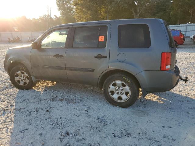 5FNYF38289B010704 - 2009 HONDA PILOT LX ნაცრისფერი ფოტო 2