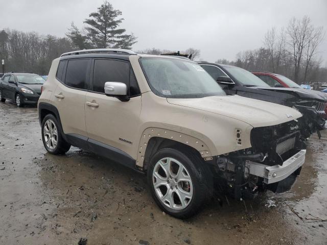 ZACCJADT9GPC62432 - 2016 JEEP RENEGADE LIMITED CREAM photo 4