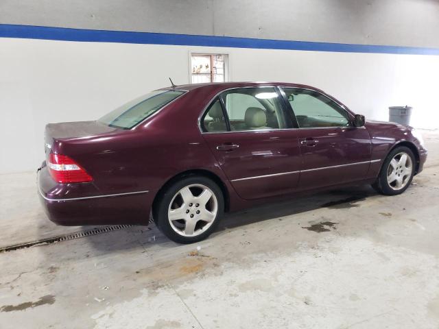 JTHBN36F555026674 - 2005 LEXUS LS 430 MAROON photo 3