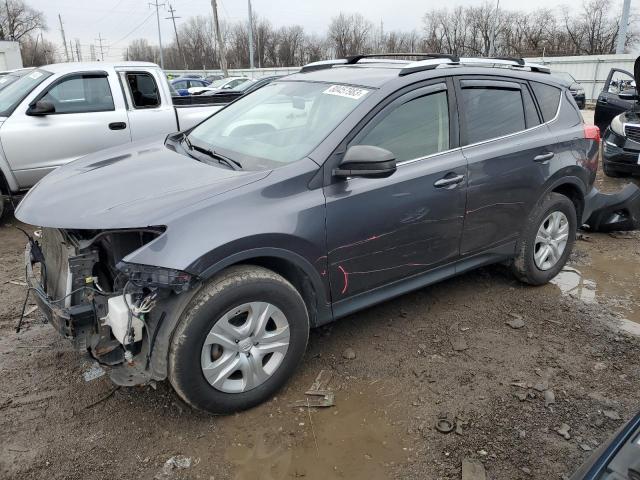 JTMBFREV4EJ001637 - 2014 TOYOTA RAV4 LE GRAY photo 1