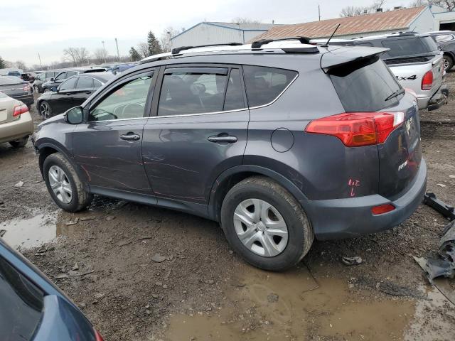 JTMBFREV4EJ001637 - 2014 TOYOTA RAV4 LE GRAY photo 2