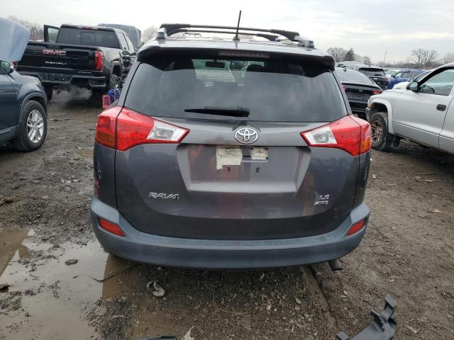 JTMBFREV4EJ001637 - 2014 TOYOTA RAV4 LE GRAY photo 6