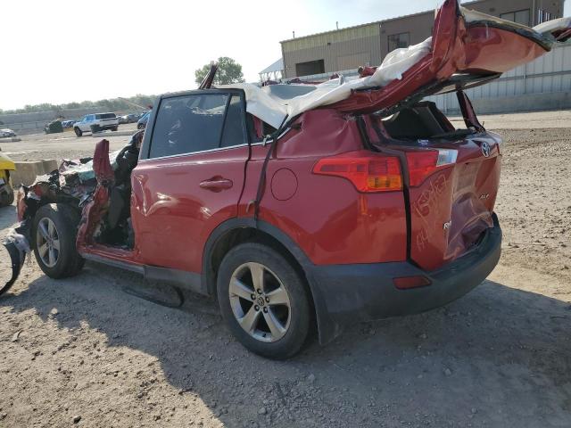 2T3RFREV1FW250060 - 2015 TOYOTA RAV4 XLE RED photo 2