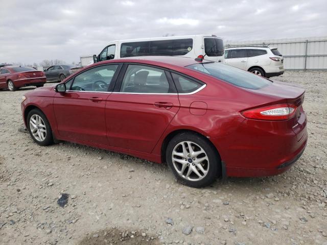 3FA6P0HD7ER227518 - 2014 FORD FUSION SE RED photo 2