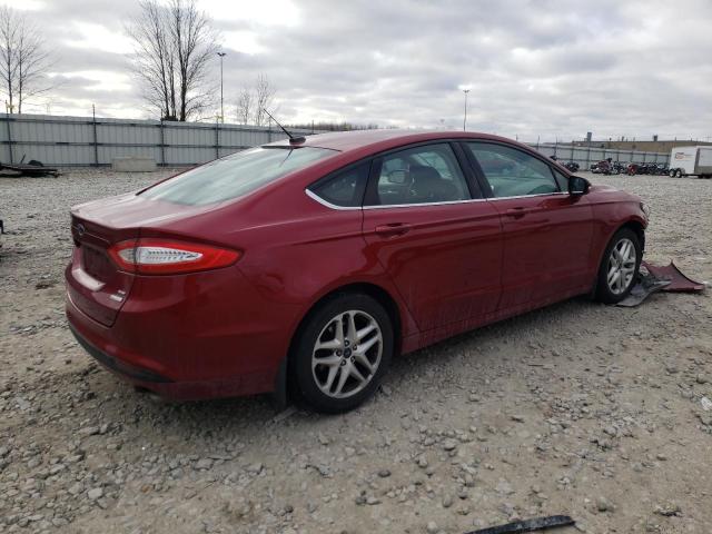 3FA6P0HD7ER227518 - 2014 FORD FUSION SE RED photo 3