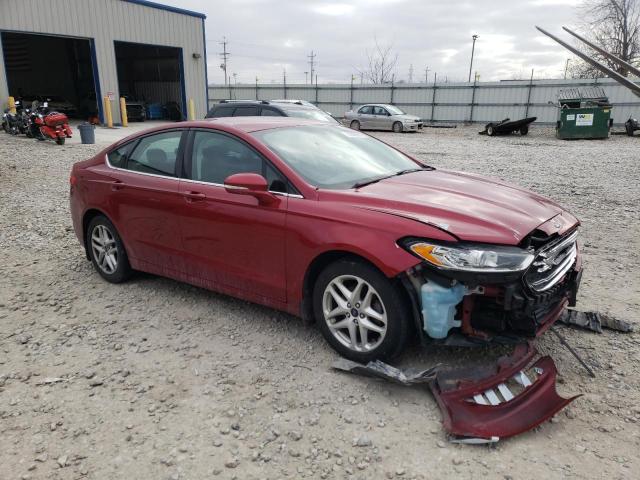 3FA6P0HD7ER227518 - 2014 FORD FUSION SE RED photo 4