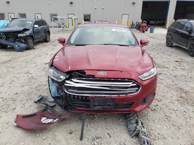 3FA6P0HD7ER227518 - 2014 FORD FUSION SE RED photo 5