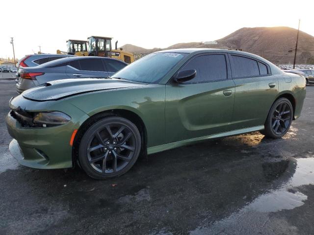 2C3CDXHG4NH183387 - 2022 DODGE CHARGER GT GREEN photo 1