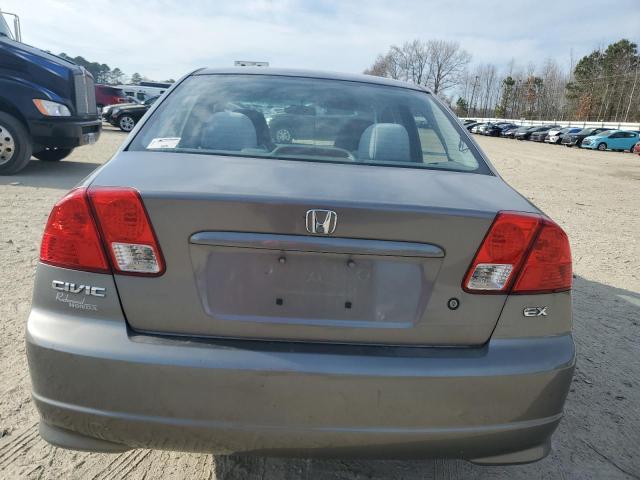 1HGES26725L011587 - 2005 HONDA CIVIC EX SILVER photo 6