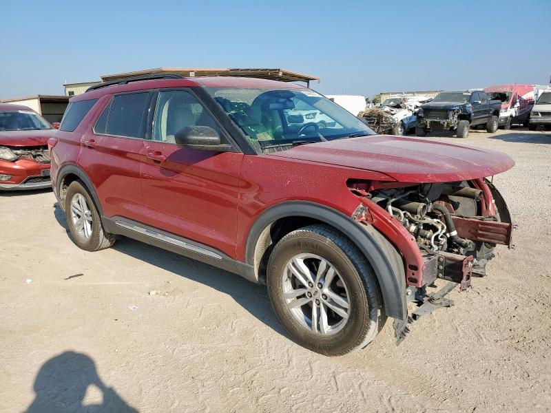 1FMSK7DH7LGB92648 - 2020 FORD EXPLORER XLT 红色 照片 4