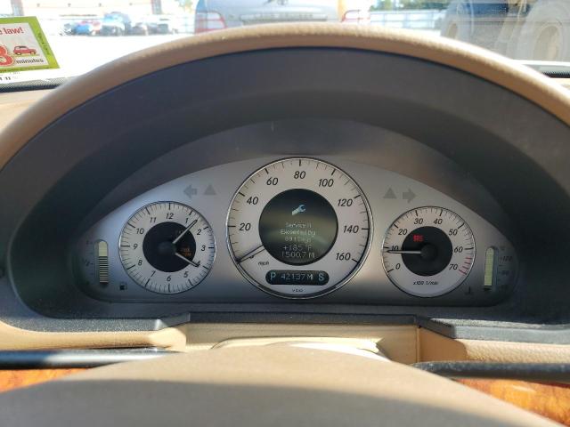 WDBUF87X89B426519 - 2009 MERCEDES-BENZ E 350 4MATIC WHITE photo 9