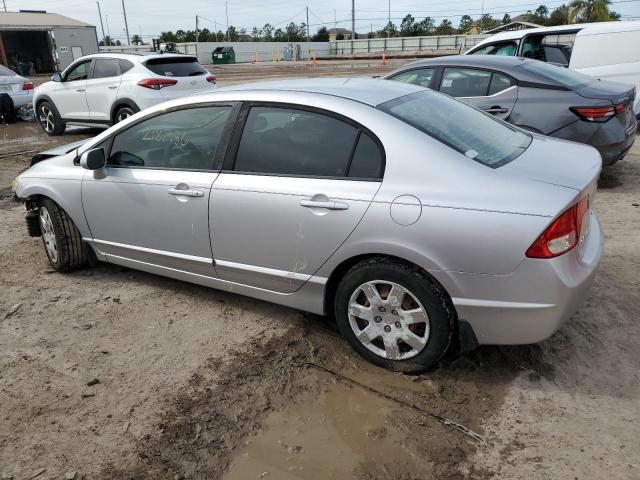 1HGFA16519L028645 - 2009 HONDA CIVIC LX SILVER photo 2