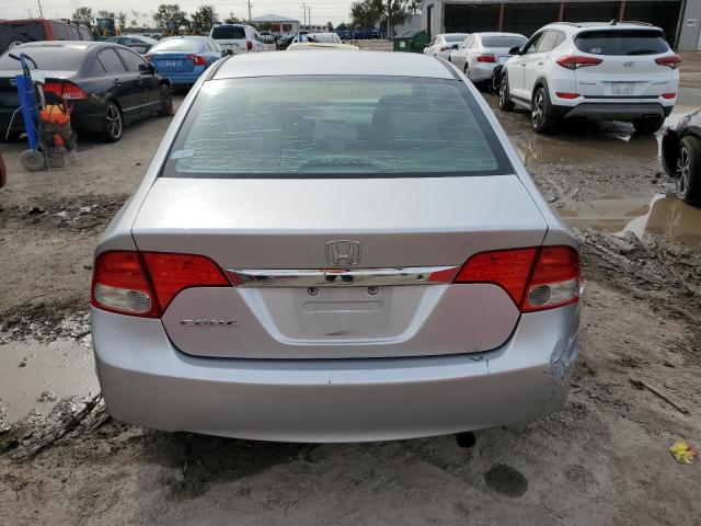 1HGFA16519L028645 - 2009 HONDA CIVIC LX SILVER photo 6