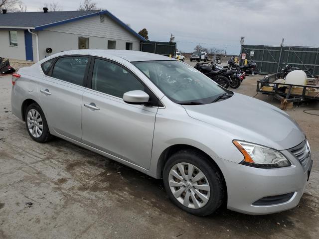 3N1AB7AP5FY353645 - 2015 NISSAN SENTRA S SILVER photo 4