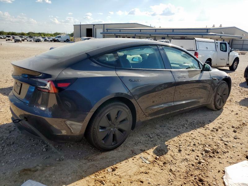 5YJ3E1EA5SF056204 - 2025 TESLA MODEL 3 CHARCOAL photo 3