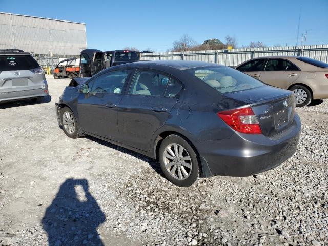 19XFB2F87CE103277 - 2012 HONDA CIVIC EX GRAY photo 2