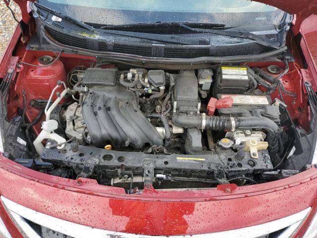 3N1CN7AP0KL816685 - 2019 NISSAN VERSA S RED photo 11