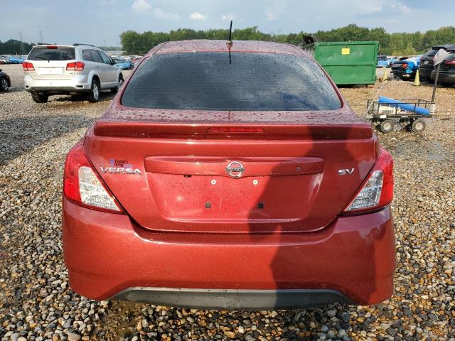 3N1CN7AP0KL816685 - 2019 NISSAN VERSA S RED photo 6