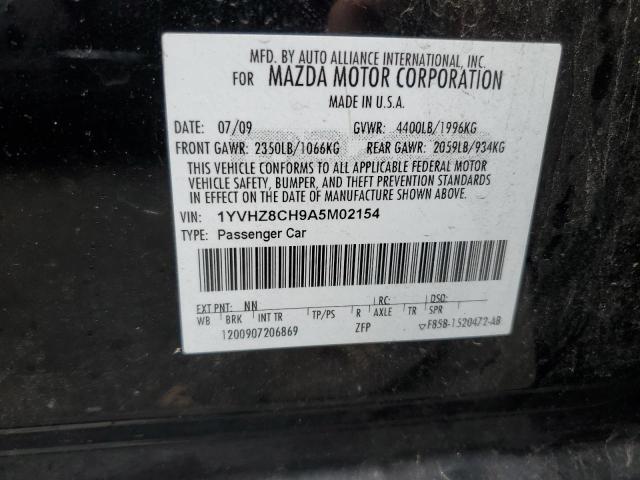 1YVHZ8CH9A5M02154 - 2010 MAZDA 6 I BLACK photo 12