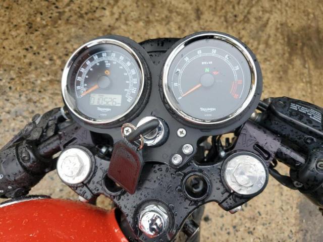 SMT910K13FT657894 - 2015 TRIUMPH MOTORCYCLE BONNEVILLE T100 ORANGE photo 8
