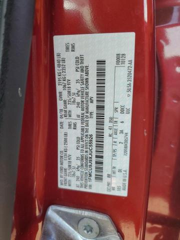 1FMCU9J9XJUC55926 - 2018 FORD ESCAPE TITANIUM 红色 照片 12