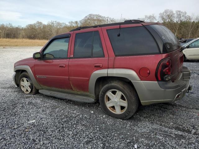 1GNDS13S122412070 - 2002 CHEVROLET TRAILBLAZE RED photo 2